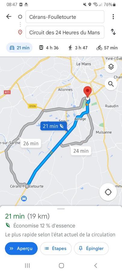 Chambres Pour Les Evenements Du Circuit Du Mans Cerans-Foulletourte Екстер'єр фото